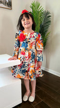 Load image into Gallery viewer, Adaeze African Print multi-color Girl&#39;s Dress
