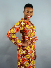 Load image into Gallery viewer, Chichi African Print Wrap Dress
